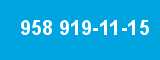 958 919-11-15 958 919-11-15